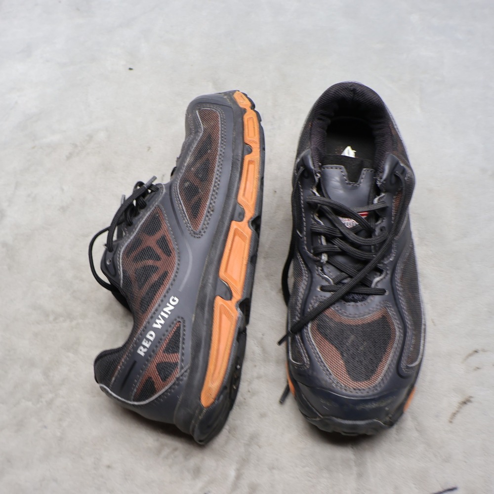 Red Wing Men 8.5 Work‎ Shoes Brown Athletics Safety Toe Electrical Hazard Rugged